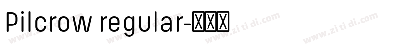 Pilcrow regular字体转换
